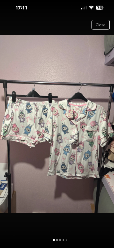 New 'Pretty Little Monsters' Ladies Pyjama Set – Size 8-10