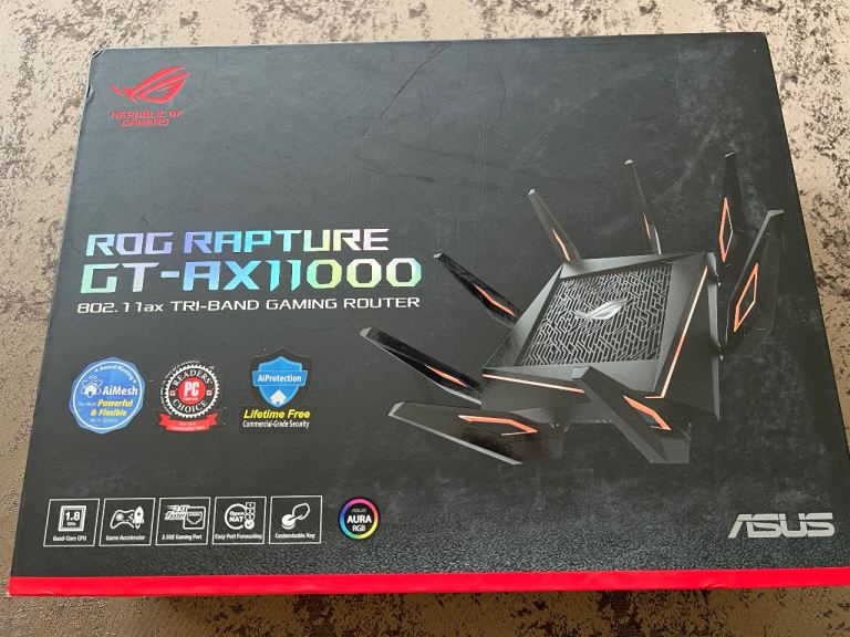 ASUS ROG Rapture GT-AX11000 Gaming Router – boxed