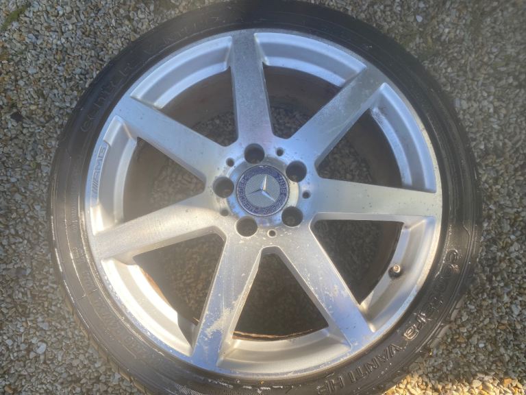 Mercedes c class 2011 spare wheel 18 inch amg w204 rear wheel 255 35 18 