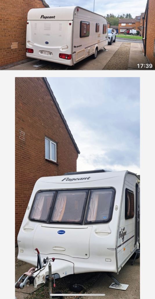 2003 Bailey Pageant 4 berth with fixed bed 