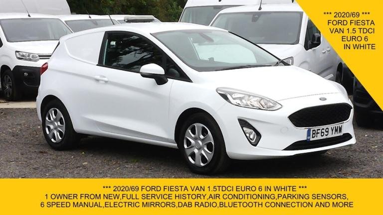 2020 Ford Fiesta Van 1.5 TDCi WITH AIR CONDITIONING,PARKING SENSORS,6 SPEED AND MORE Car Derived ...