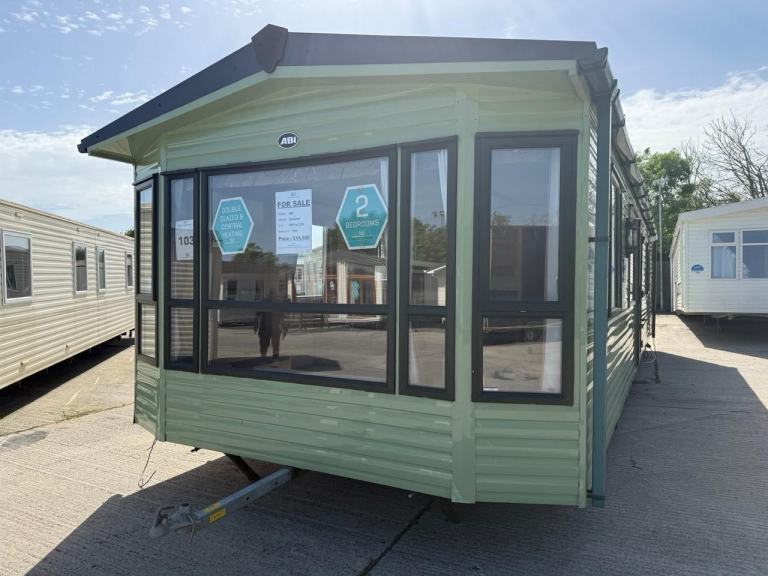 2 Bed Static Caravan - DG, CH, New Carpet, Freestanding Furniture - Offsite Sale