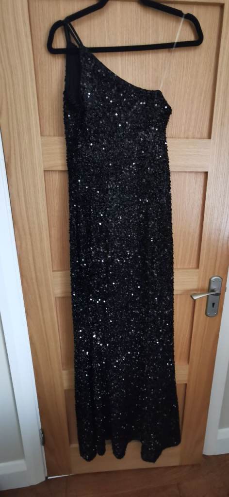 Black sequin formal dress