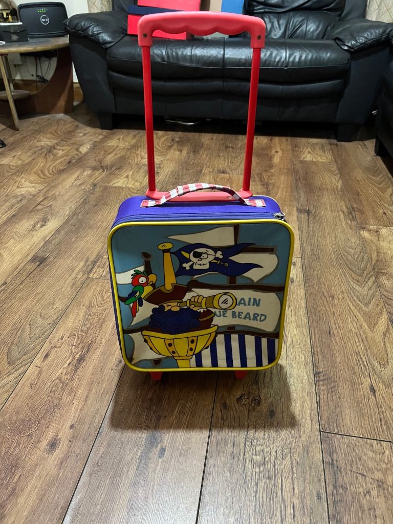 Small Pirate bag on wheels 35cm long 12cm wider
