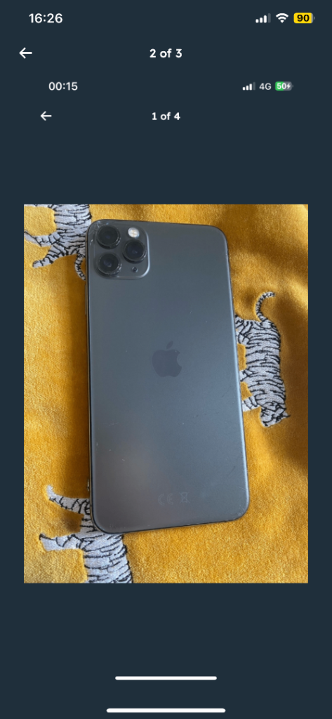 Apple iPhone 11 Pro Max 64gb unlocked. Read