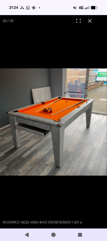 Pool/dining table