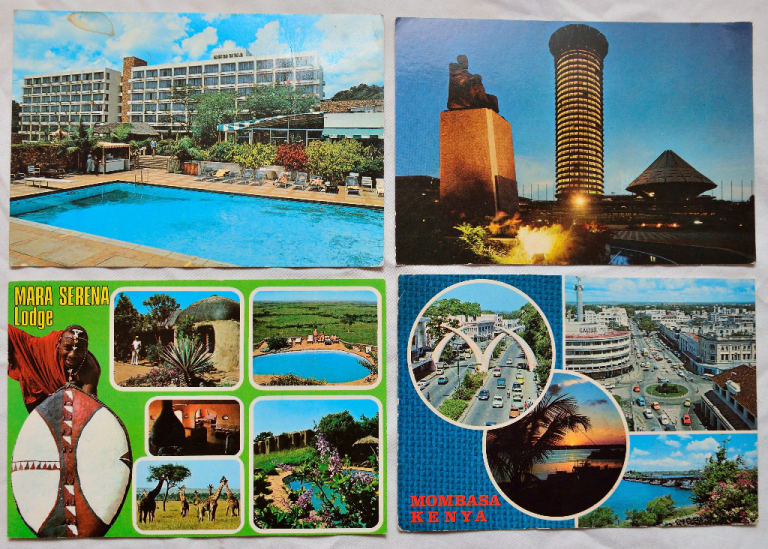 31x Vintage (1981) unused postcards from Kenya