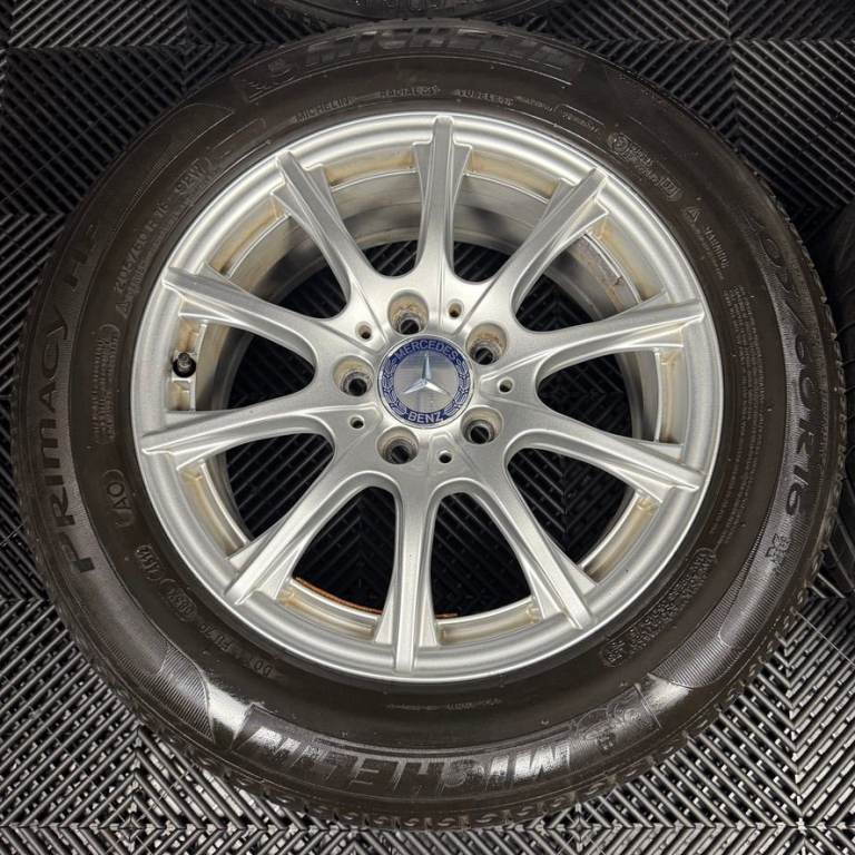 16'' GENUINE MERCEDES C CLASS W205 SILVER ALLOY WHEELS TYRES ALLOYS