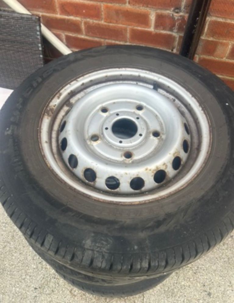 4x transit custom steel wheels 