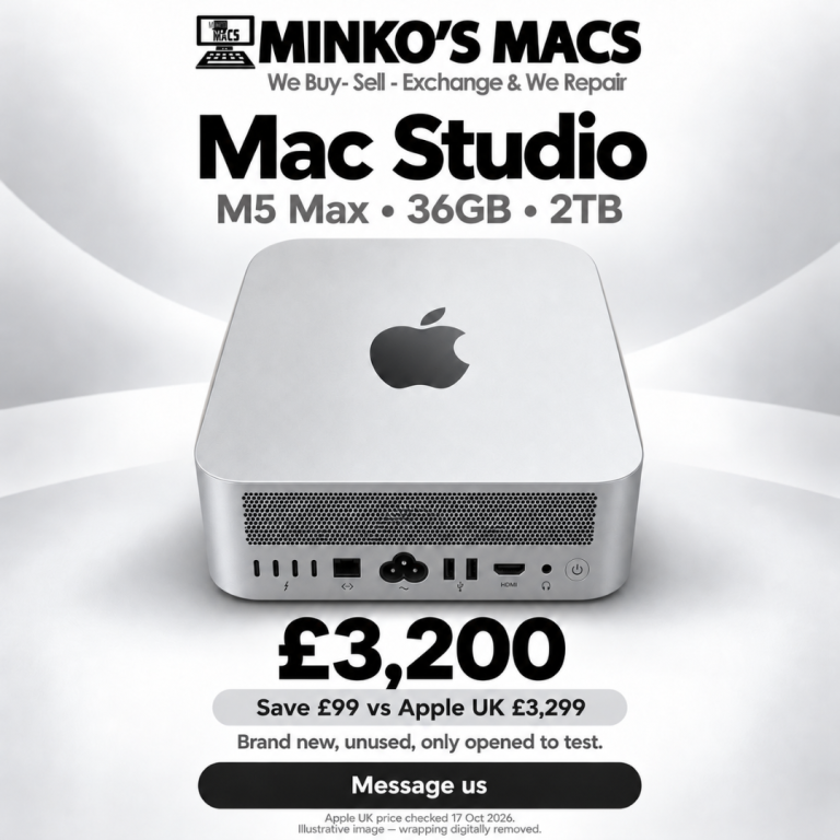 Apple Mac Studio M5 Max 36GB 2TB - Opened Only to Test