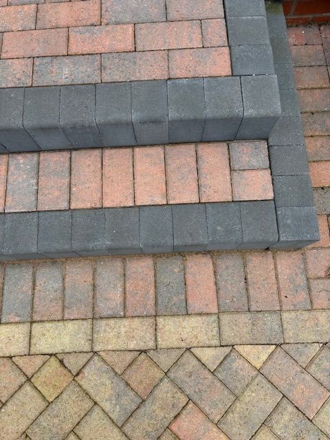 New Charcoal Block Paving Edging - Ideal for Paths & Steps etc.