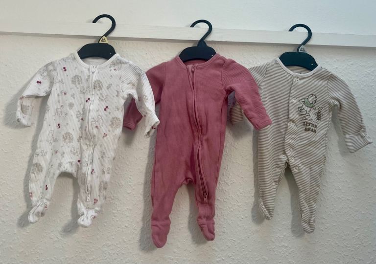 Baby Girl Newborn ~ Babygro ~ Little Nutmeg & Disney