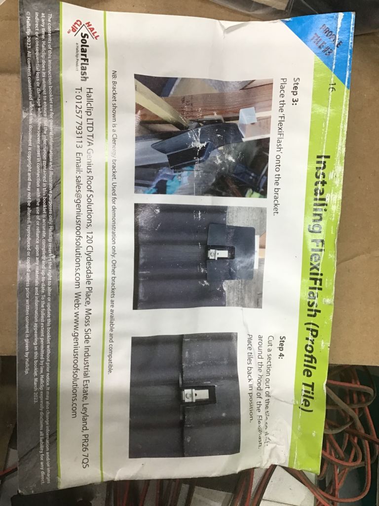 Slate refit kits for solar panels