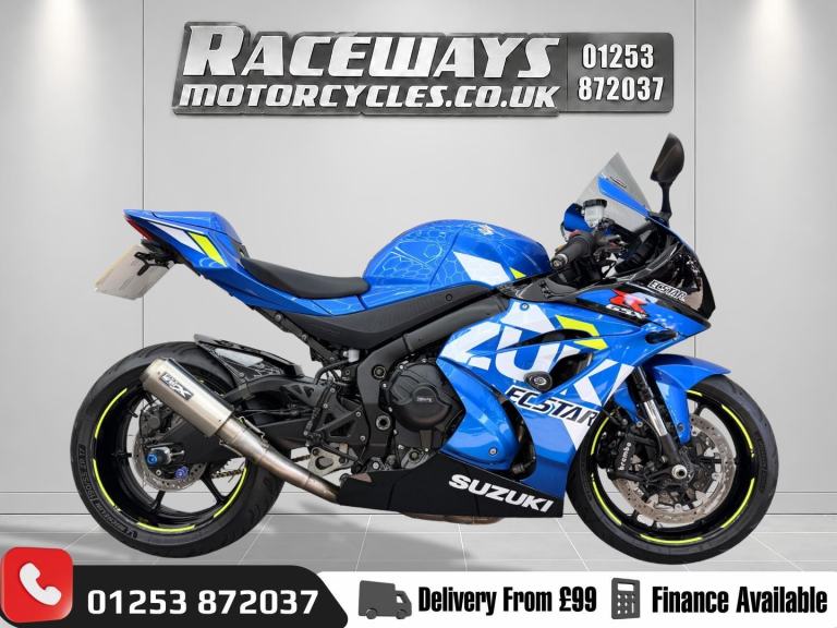 SUZUKI GSX-R1000, 2020 ON A PRIVATE PLATE, 11057 MILES, BLUE, HPI CLEAR