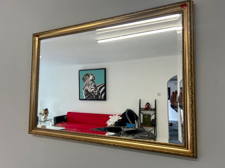 Gold ornate mirror 82x58 cm 