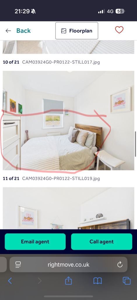 Double bed from Wayfair