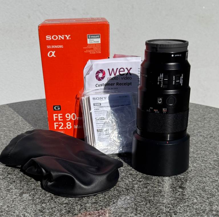Sony SEL90M28G FE 90mm F2.8 Macro G OSS Full-Frame E-Mount Macro Lens 