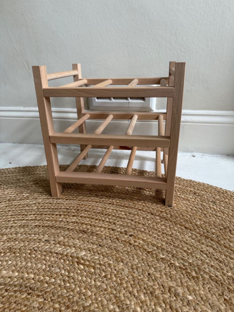 Winerack wood mid century vintage
