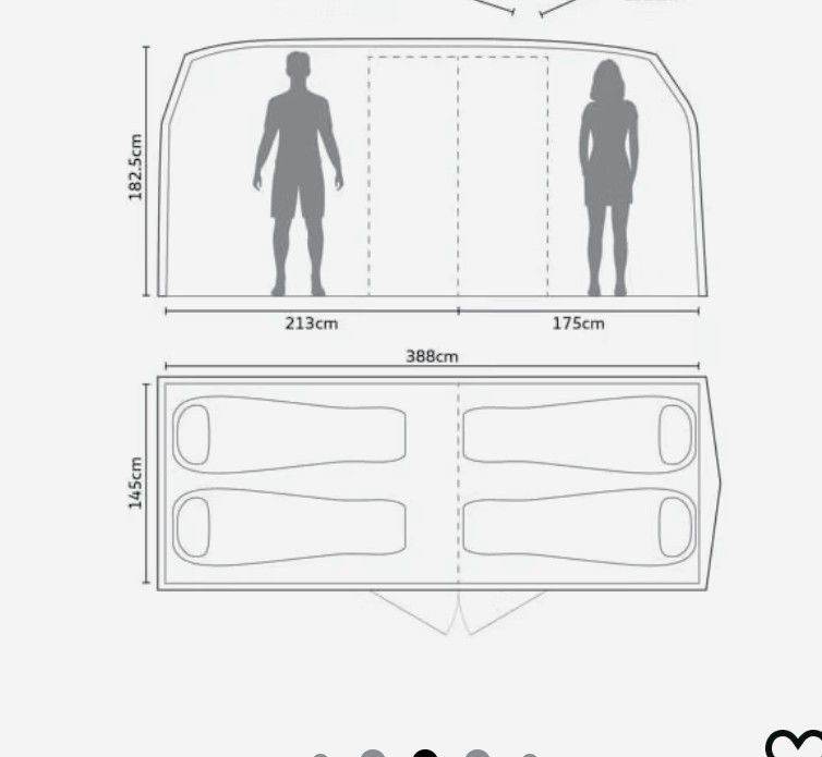 "Official VW Campervan 4-Man Tent - SPARES OR REPAIRS - Inner Pod