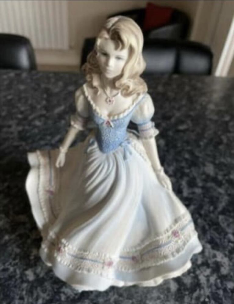 First Love Lady Figure - Coalport Danbury Mint, ideal wedding, anniversary, engagement gift