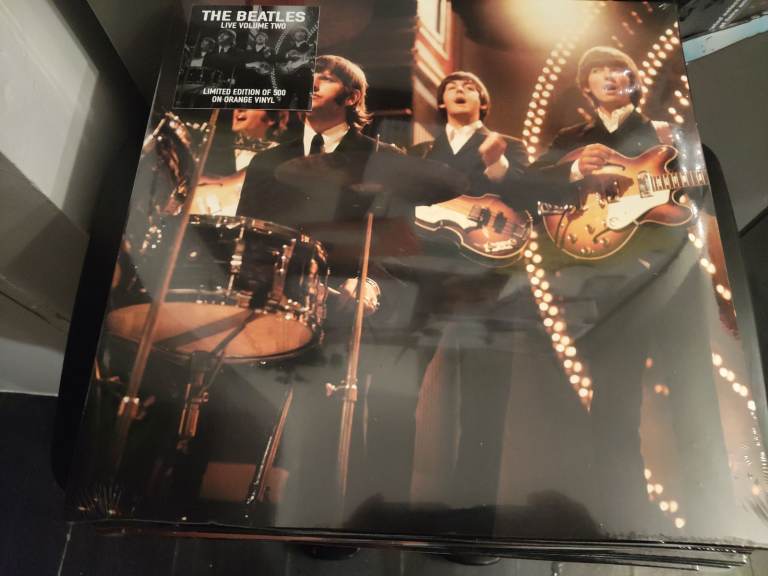 The Beatles live volume two sealed orange vinyl album 