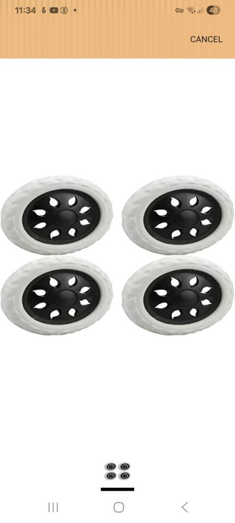 4 replacement wheels wheelchair or Trolly 