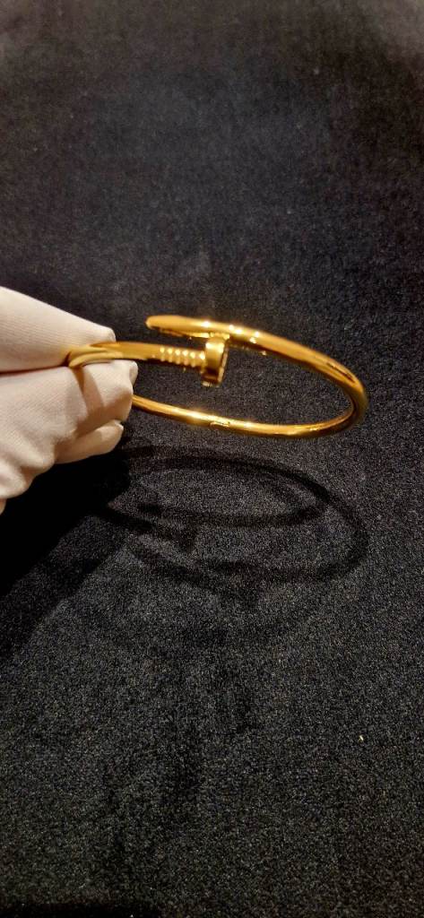 Brand New Gold Colour Nail Bracelet – Elegant Bangle