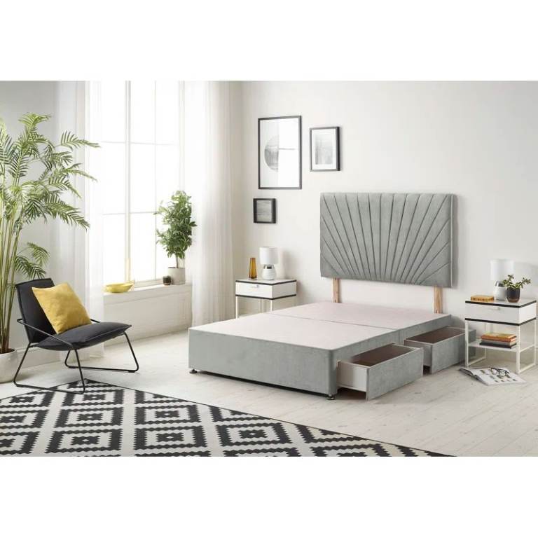 Brand New SMALL DOUBLE (4') 2 Drawer Divan Bed Base (Headboard not included)