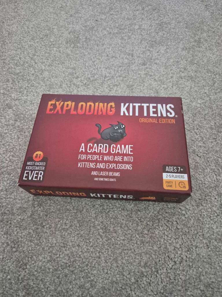 Exploding kittens card game 