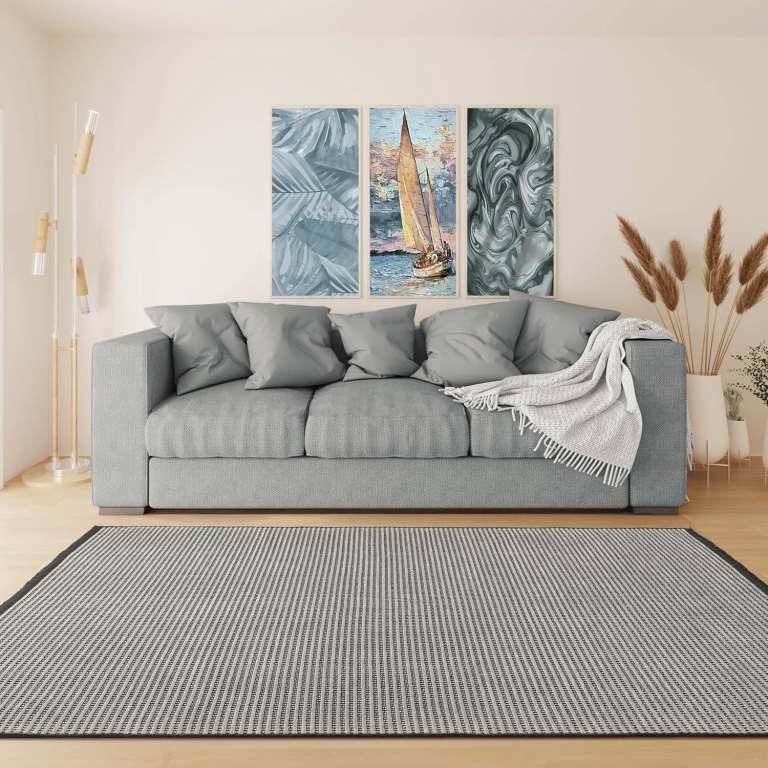 new in packaging - Ruglenza Modern Area Rug for Living Room and Bedroom (Light Grey, 120 x 170 cm)