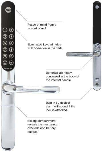 Yale Keyfree Connected Smart Lock with Z-Wave Module + New Batteries