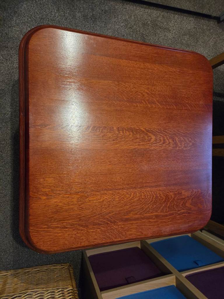 Solid dark wood table for sale 