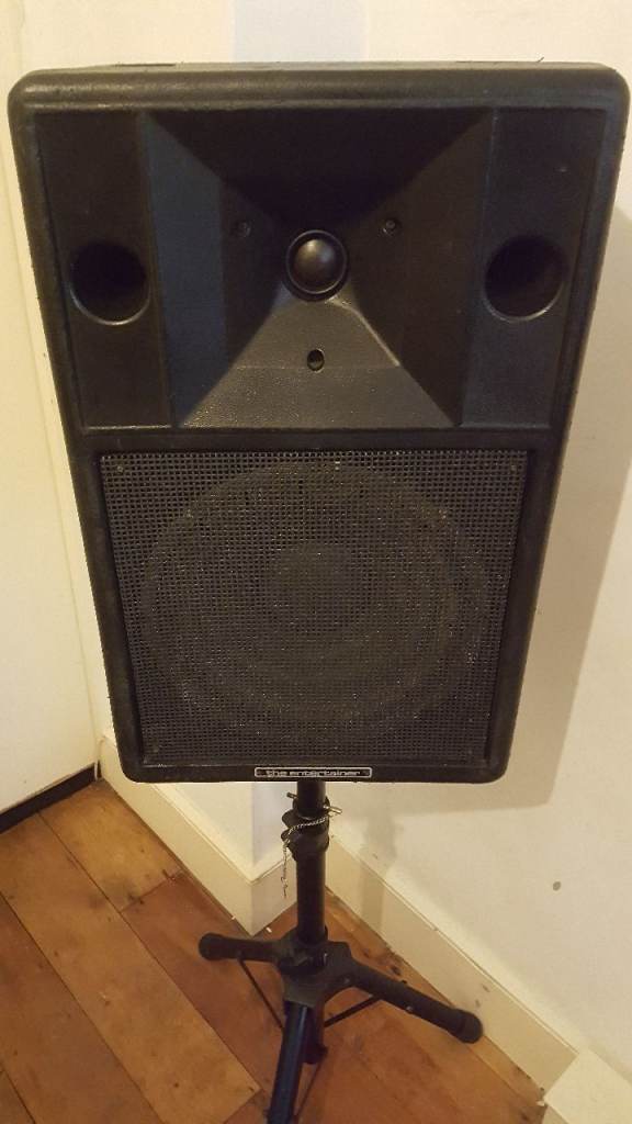 100W PA Speakers (Pair) EV Tapco 100s + NjS Stands FOR SALE!