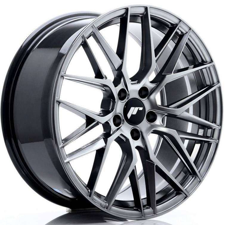 BMW 3 4 SERIES 4x 19'' JAPAN RACING JR28 HYPER BLACK STAGGERED NEW ALLOY