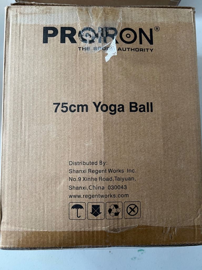 PRORON 75cm Yoga Ball - Blue, Brand New