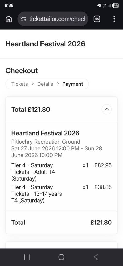 Heartland ticket Adult Saturday only