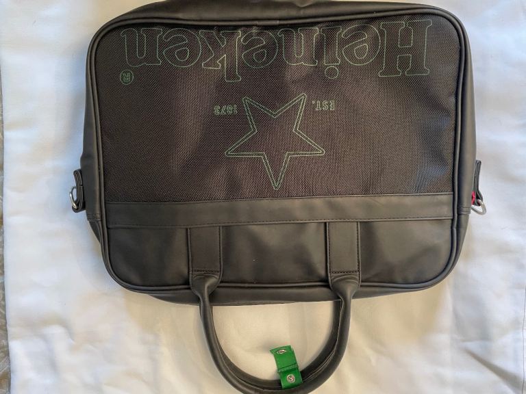 New Heineken Branded Laptop Bag - Black