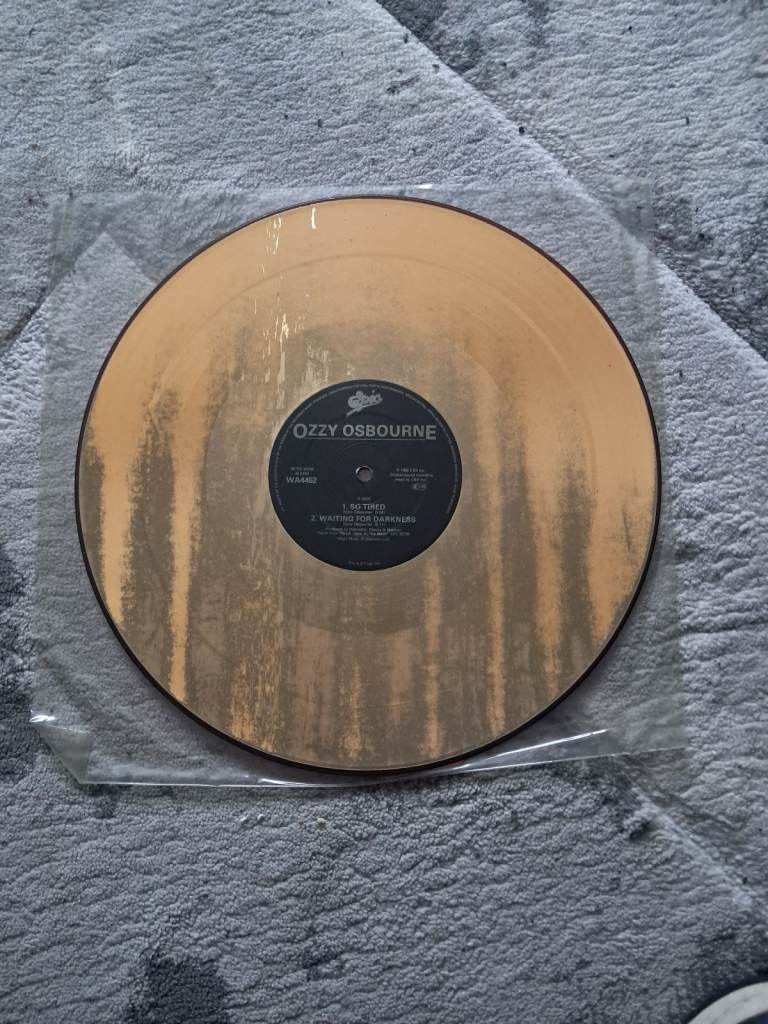 Ozzy osbourne gold rare vinyl