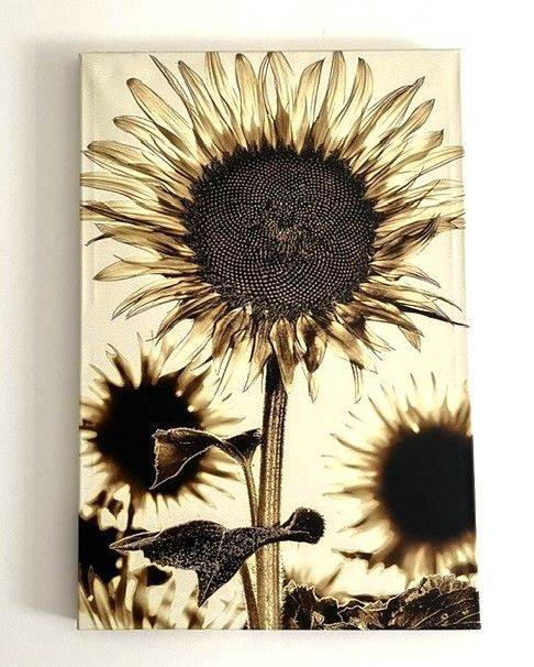 Sunflower Canvas Wall Art – Good Condition