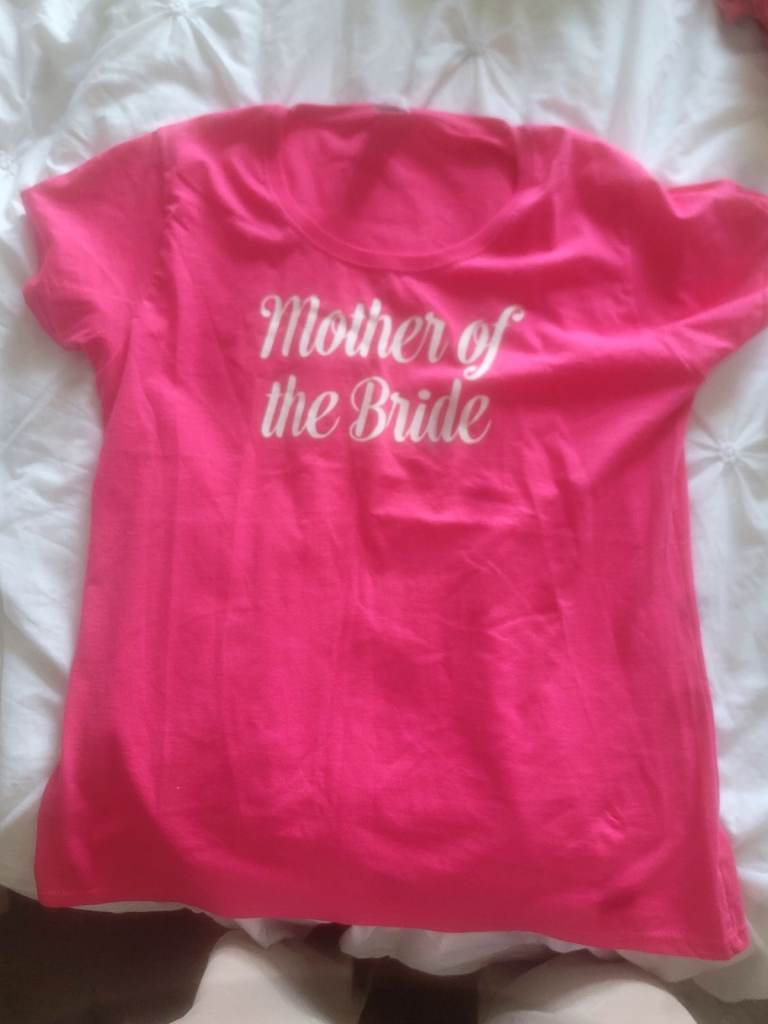 Fruit of the Loom Pink Mother of the Bride T-Shirt XXL