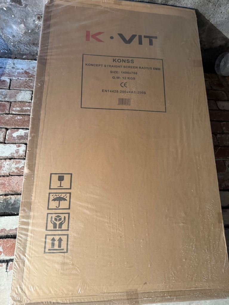 NEW K-VIT KONGSS 8MM Shower Screen – Unopened Box