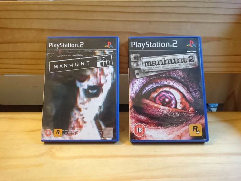 image for Playstation 2 Games Manhunt 1 & 2 Rare Mint Bundle CAN POST