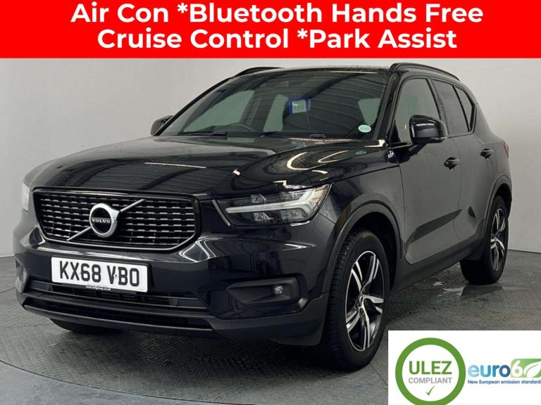 2018 Volvo XC40 1.5 T3 PETROL R DESIGN 5 DOOR SUV IN BLACK ESTATE Petrol Manual
