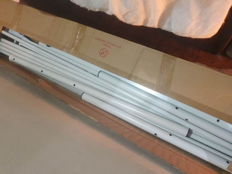 image for Metal double sized bed frame 