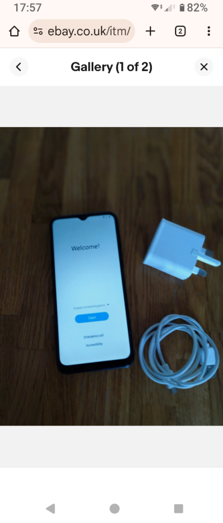 Samsung mobile phone and charging cable