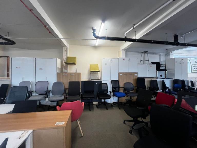 image for Office furniture, lockable storage, operator chairs, conference chairs, stackable barstools.  