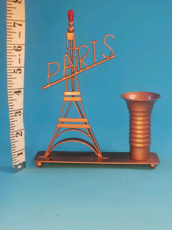 7,5 inch. Paris Eiffel Tower Statue pen  holder..