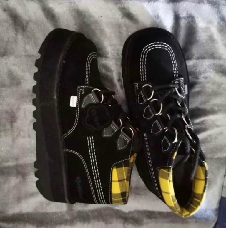 Kickers Black Platform Boots – Excellent conditiom