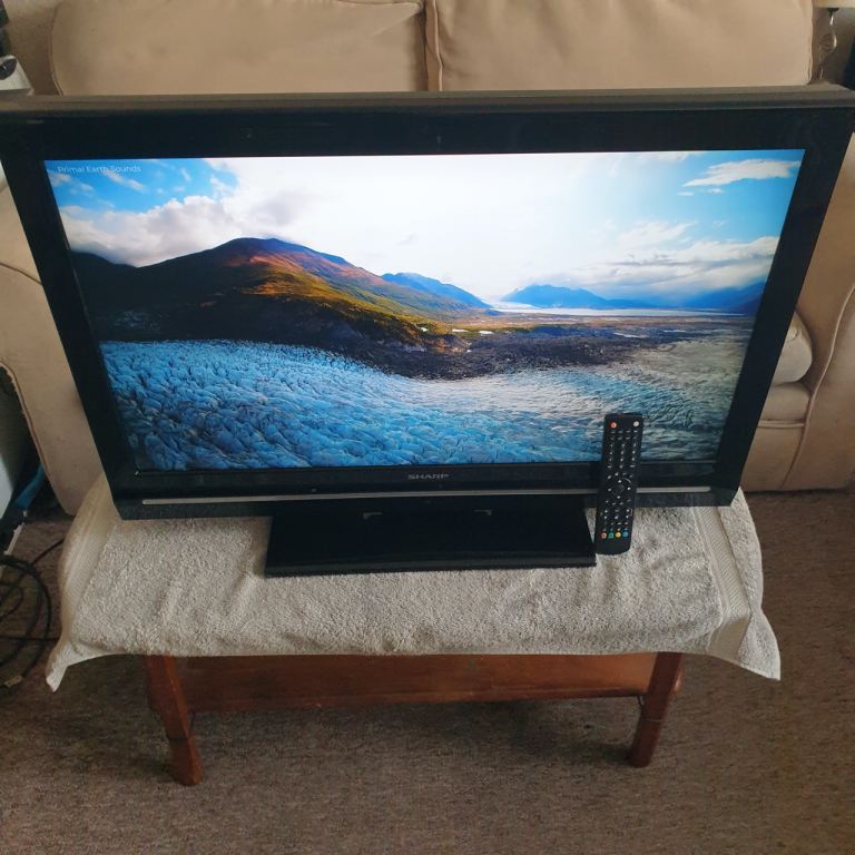 Sharp 1080p LCD TV - Excellent Condition, Remote Control