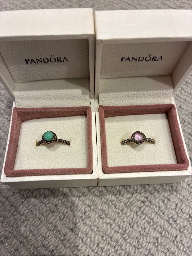 Pandora birthstone rings 